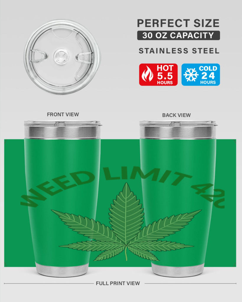 weed limit 420 sd 293#- marijuana- Tumbler