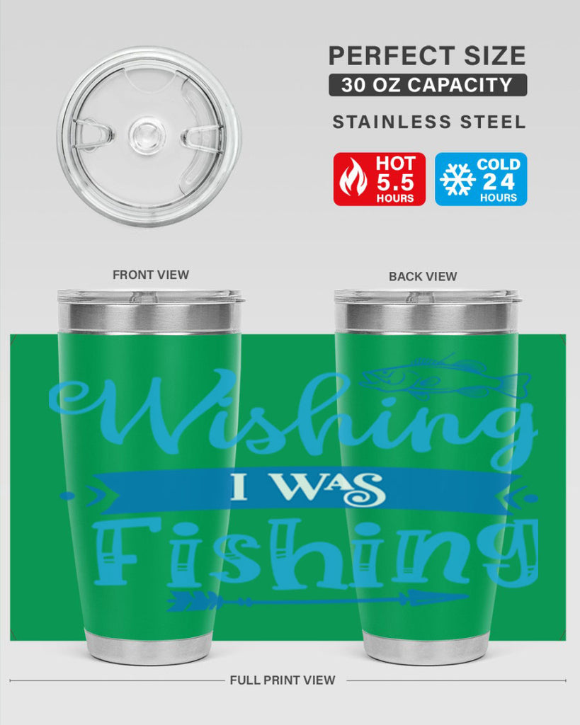 wishing i was fishing 189#- fishing- Tumbler