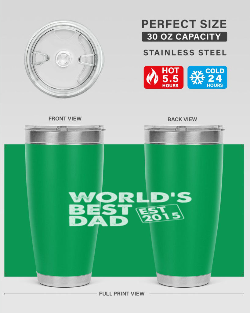 world is best dad est m 62#- dad- Tumbler