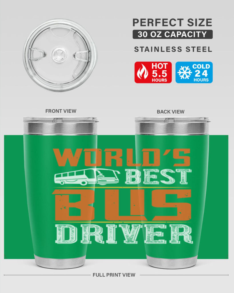 world’s best bus driver Style 4#- bus driver- tumbler