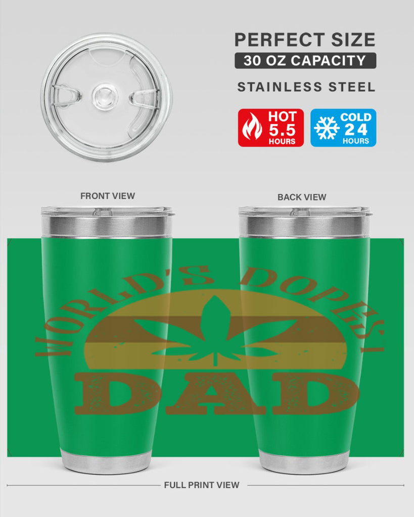 world’s dopest dad 137#- fathers day- Tumbler