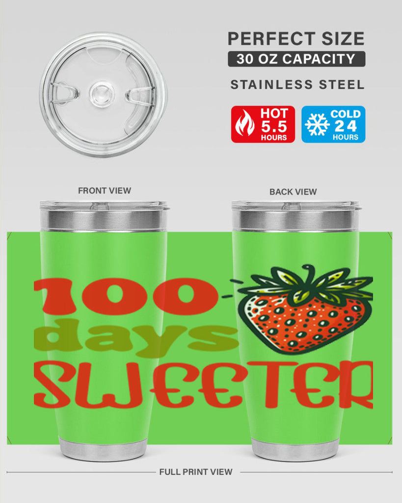 100 days sweeter Sublimation 34#- 100 days of school- Tumbler