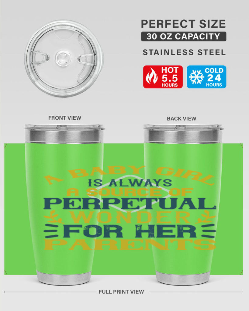 A baby girl is always a source of perpetual wonder for her parents Style 142#- baby- tumbler