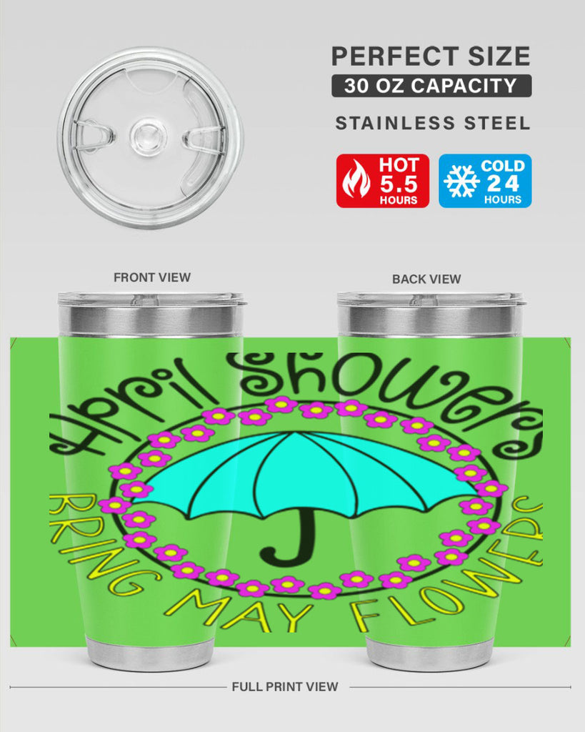 April showers21#- spring- Tumbler