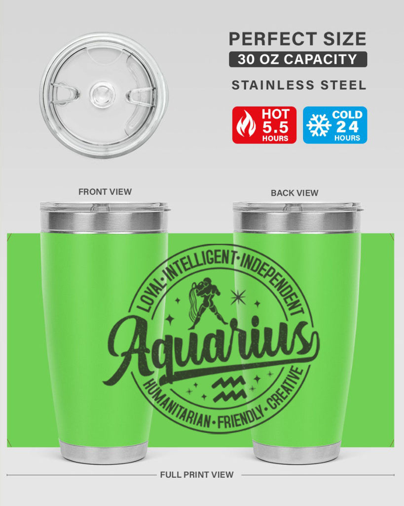 Aquarius 71#- zodiac- Tumbler