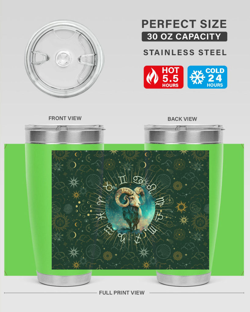 Aries Straigth 95#- zodiac- Tumbler