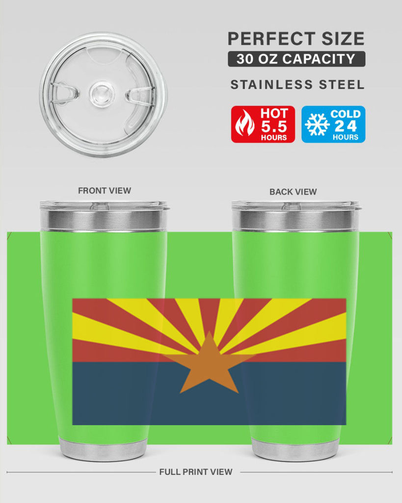 Arizona 49#- Us Flags- Tumbler