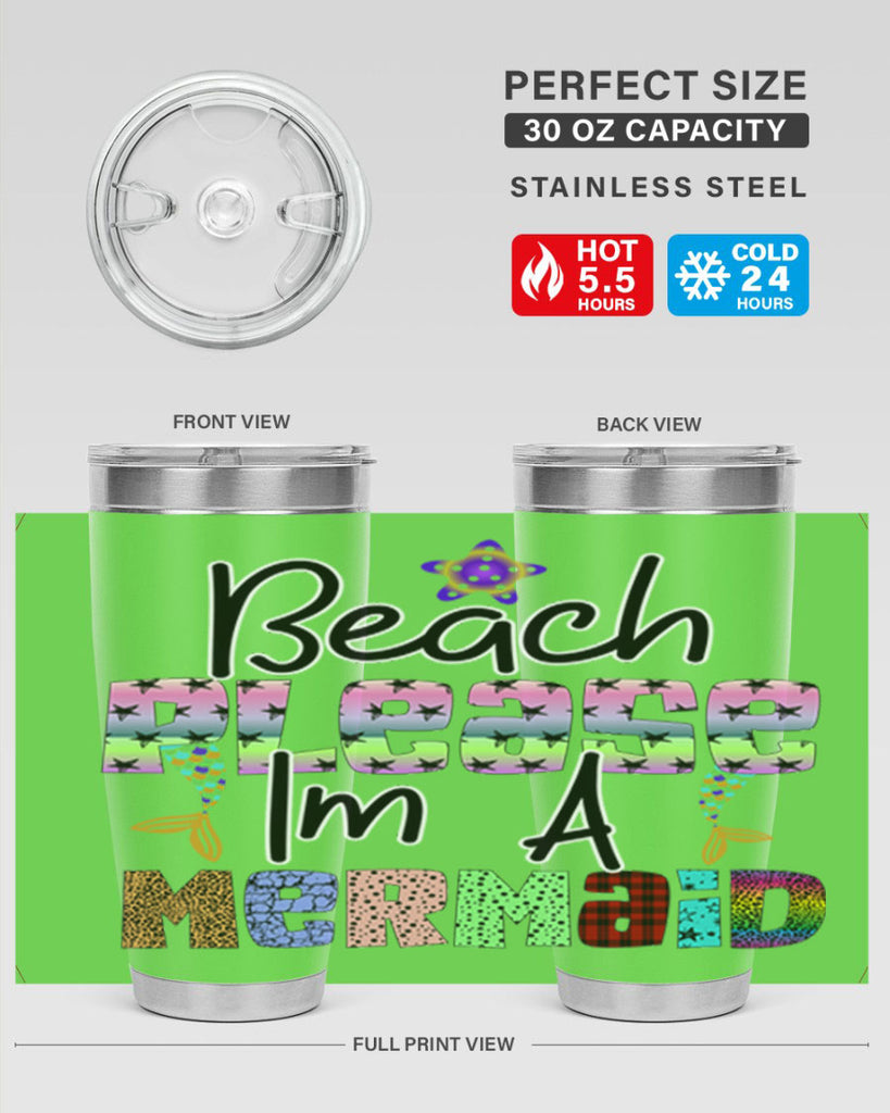 Beach Please Im A Mermaid 59#- mermaid- Tumbler