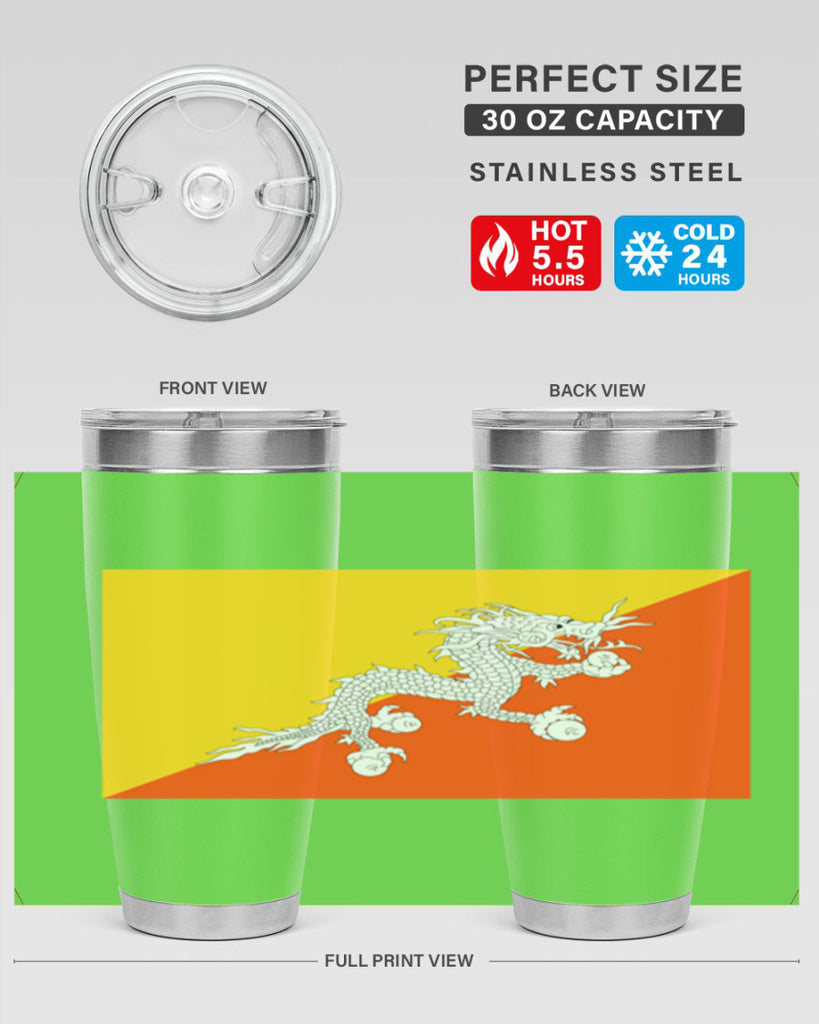 Bhutan 178#- world flags- Tumbler