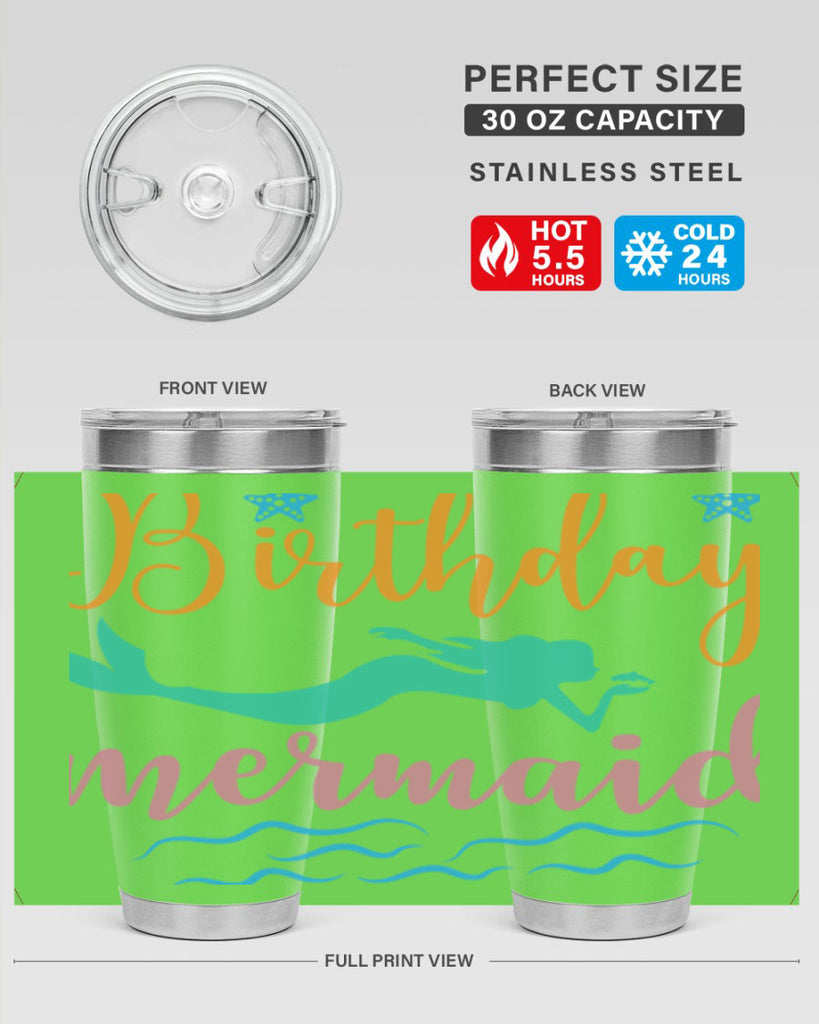 Birthday Mermaid Design 79#- mermaid- Tumbler