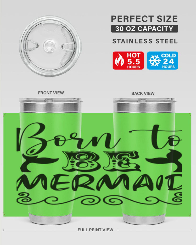 Born to be mermaid 84#- mermaid- Tumbler