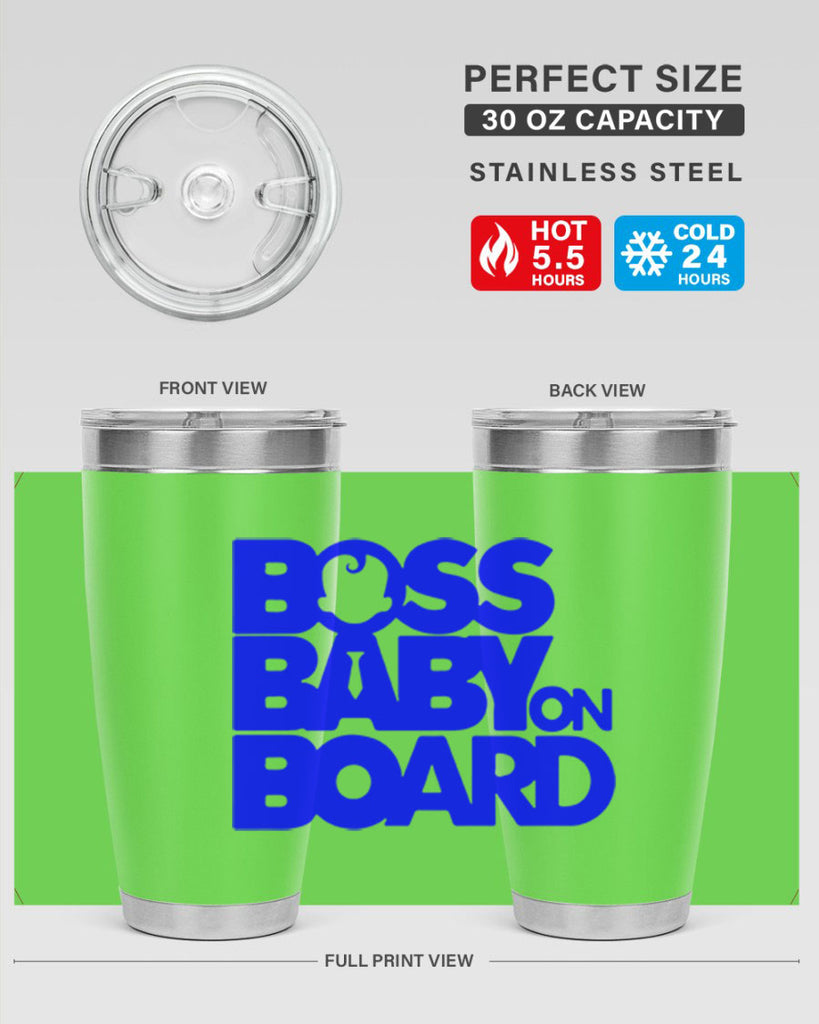 Boss Baby On Board 2#- black words phrases- Cotton Tank