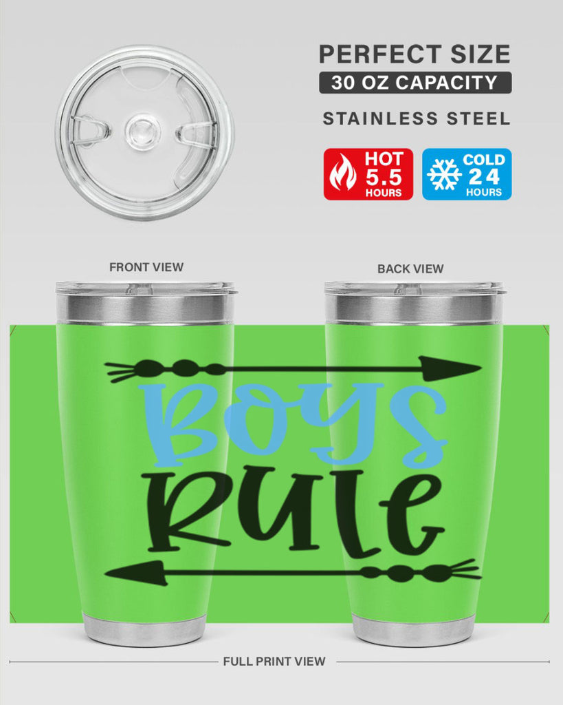 Boys Rule Style 108#- baby- tumbler