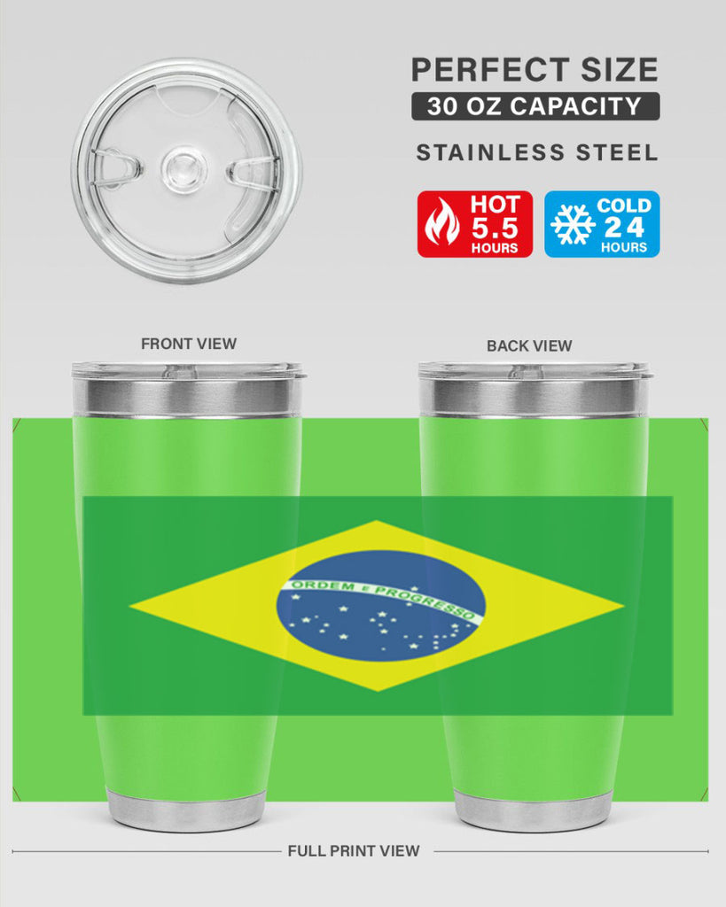 Brazil 174#- world flags- Tumbler