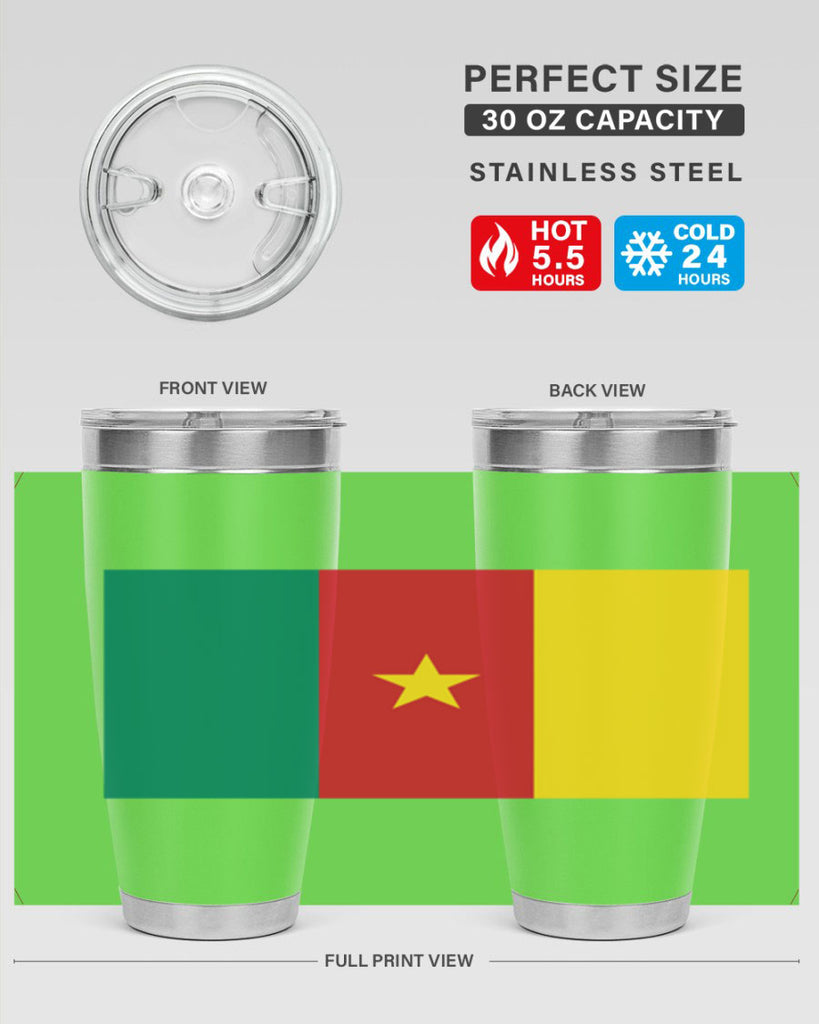 Cameroon 167#- world flags- Tumbler