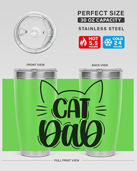 Cat Dad Style 81#- cat- Tumbler