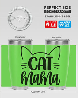 Cat Mama Style 84#- cat- Tumbler