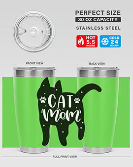 Cat Mom Style 86#- cat- Tumbler