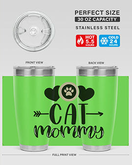 Cat Mommy Style 87#- cat- Tumbler