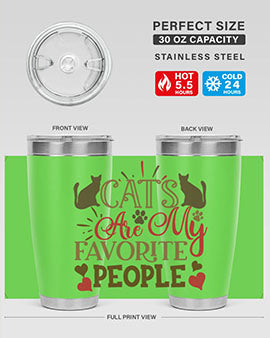 Cats Are My Favorite People Style 8#- cat- Tumbler