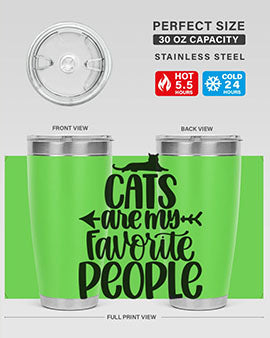 Cats Are My Favorite People Style 90#- cat- Tumbler