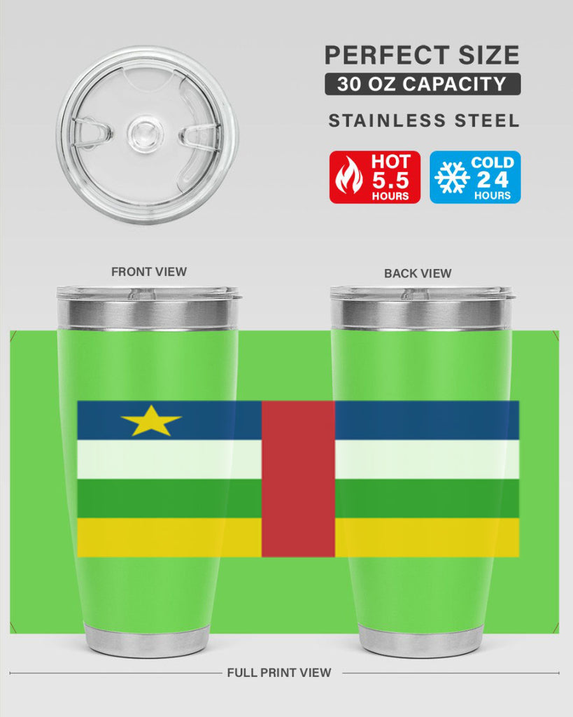 Central African Republic 165#- world flags- Tumbler