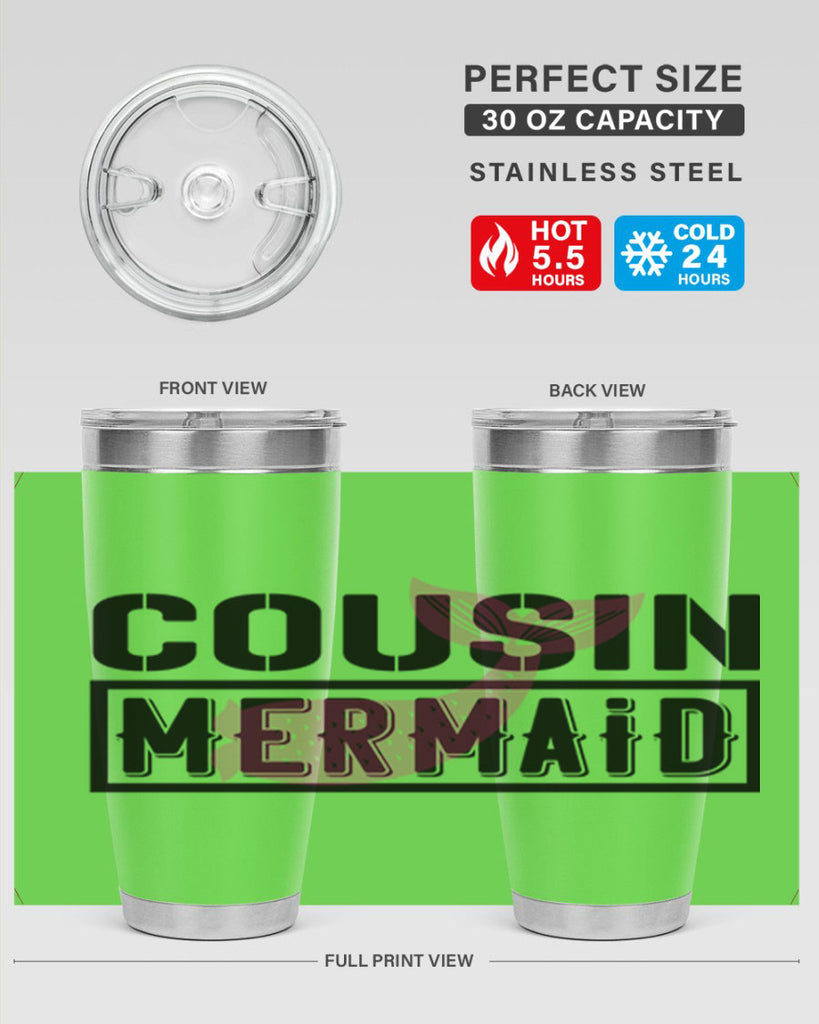 Cousin mermaid 87#- mermaid- Tumbler