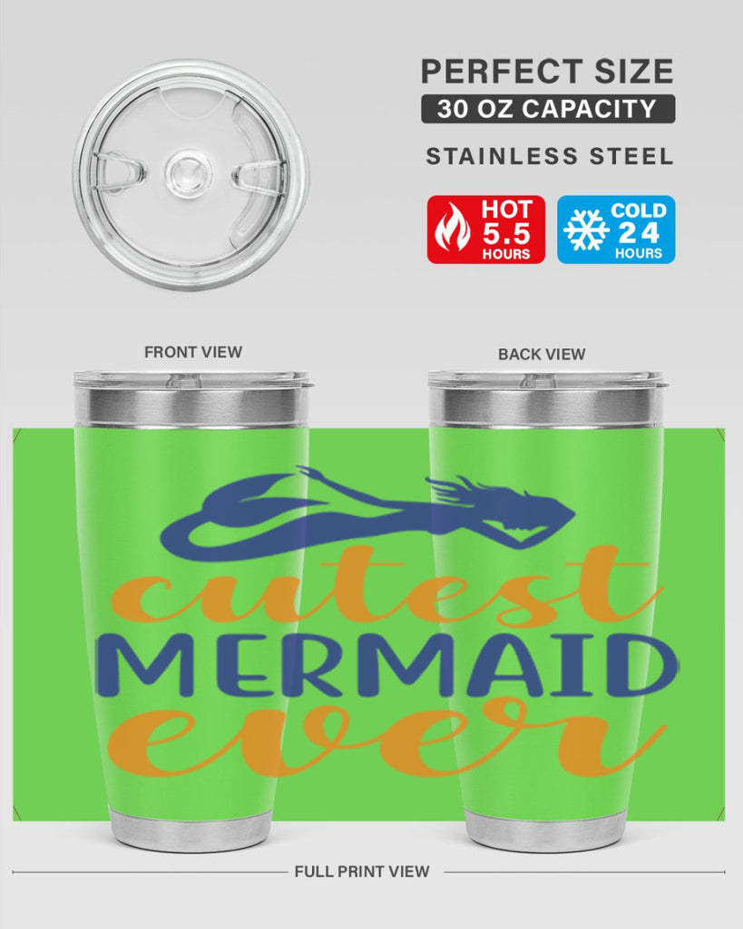 Cutest Mermaid Ever 91#- mermaid- Tumbler