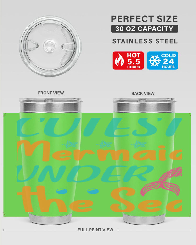 Cutest Mermaid Under the Sea 107#- mermaid- Tumbler