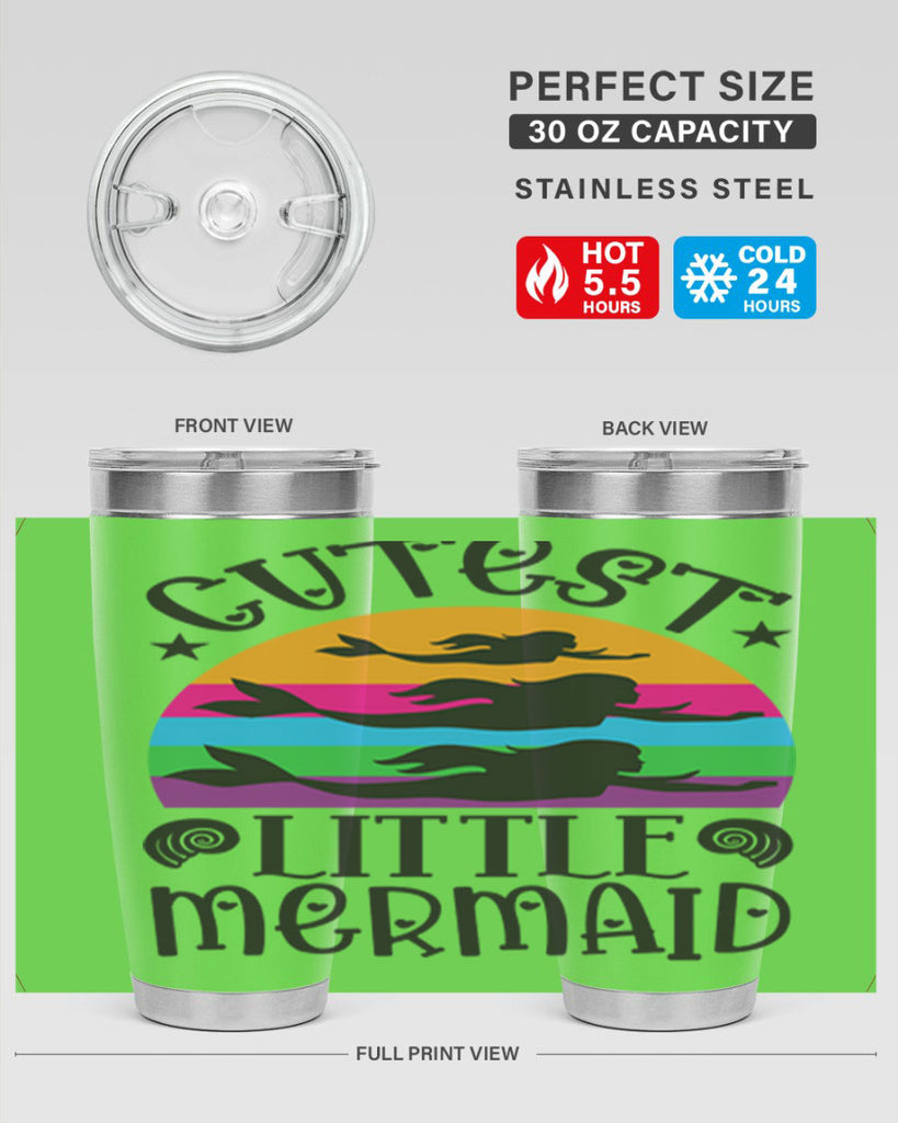 Cutest little mermaid 96#- mermaid- Tumbler
