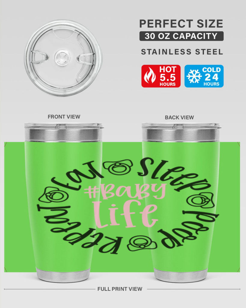 Eat Sleep Poop Repeat BabyLife Style 97#- baby- tumbler