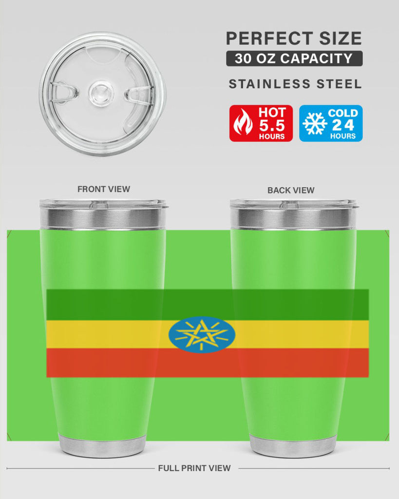 Ethiopia 140#- world flags- Tumbler