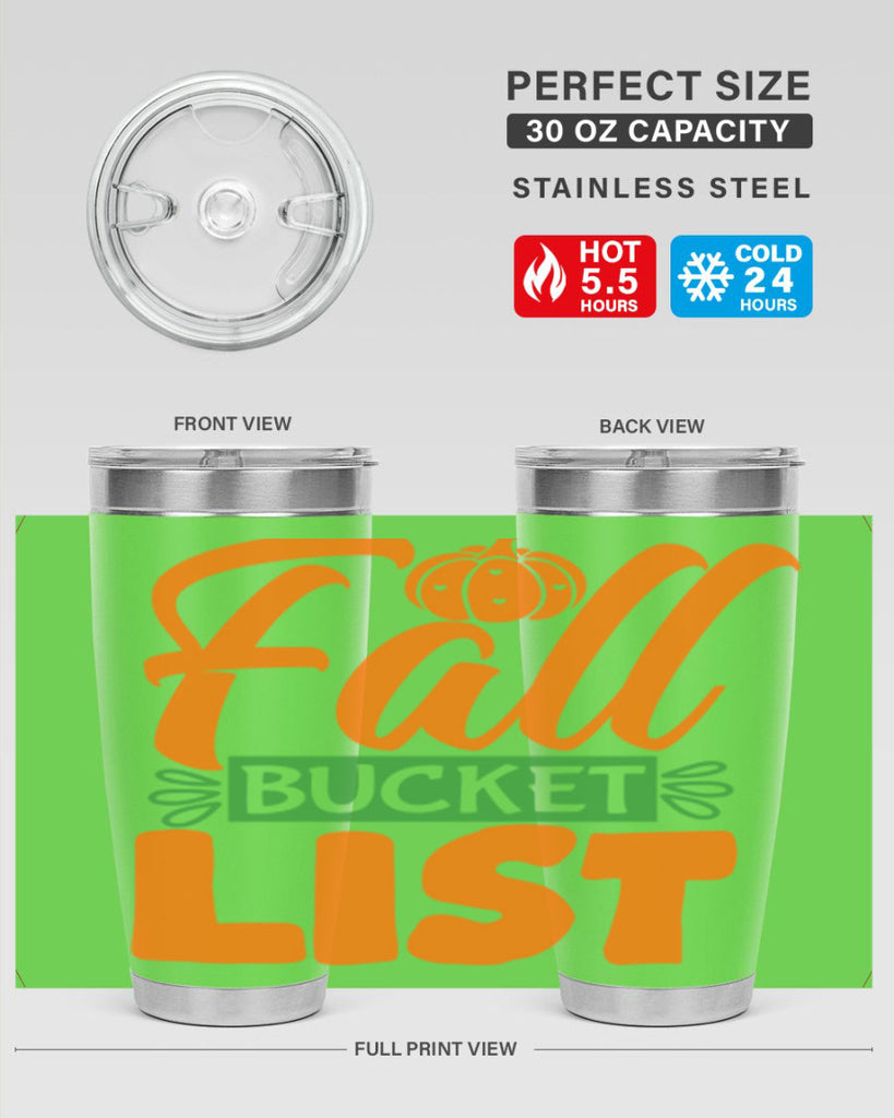 Fall Bucket List 93#- fall- Tumbler