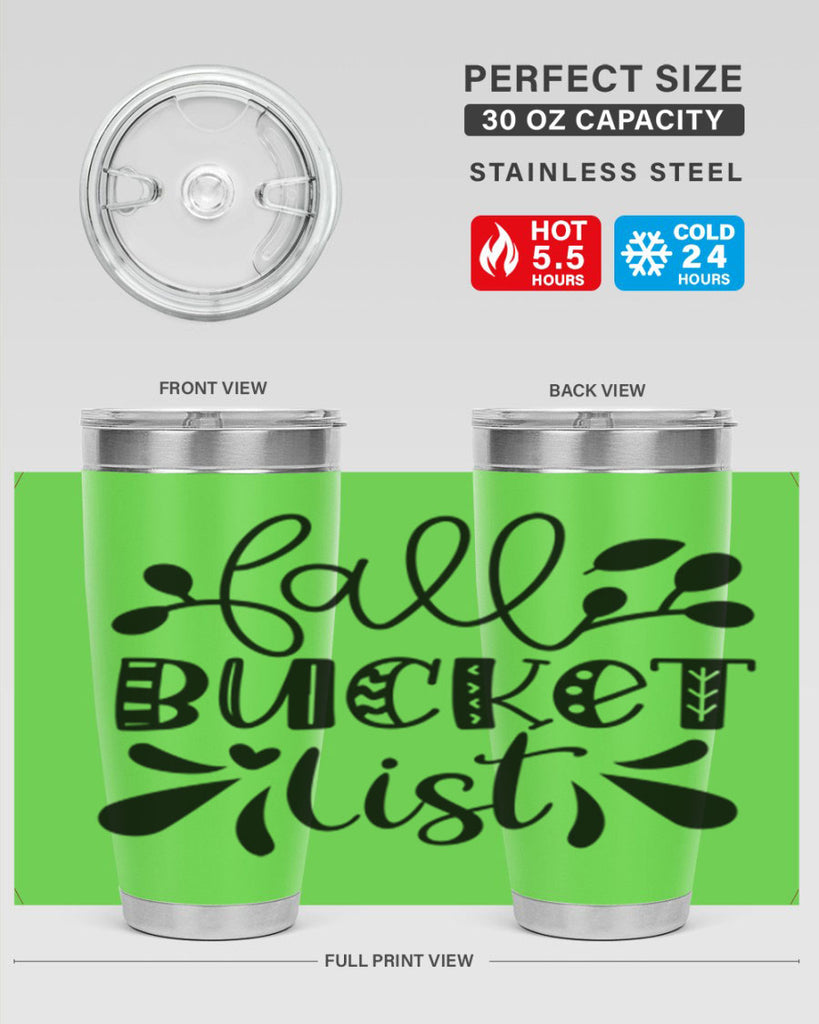 Fall Bucket List 94#- fall- Tumbler