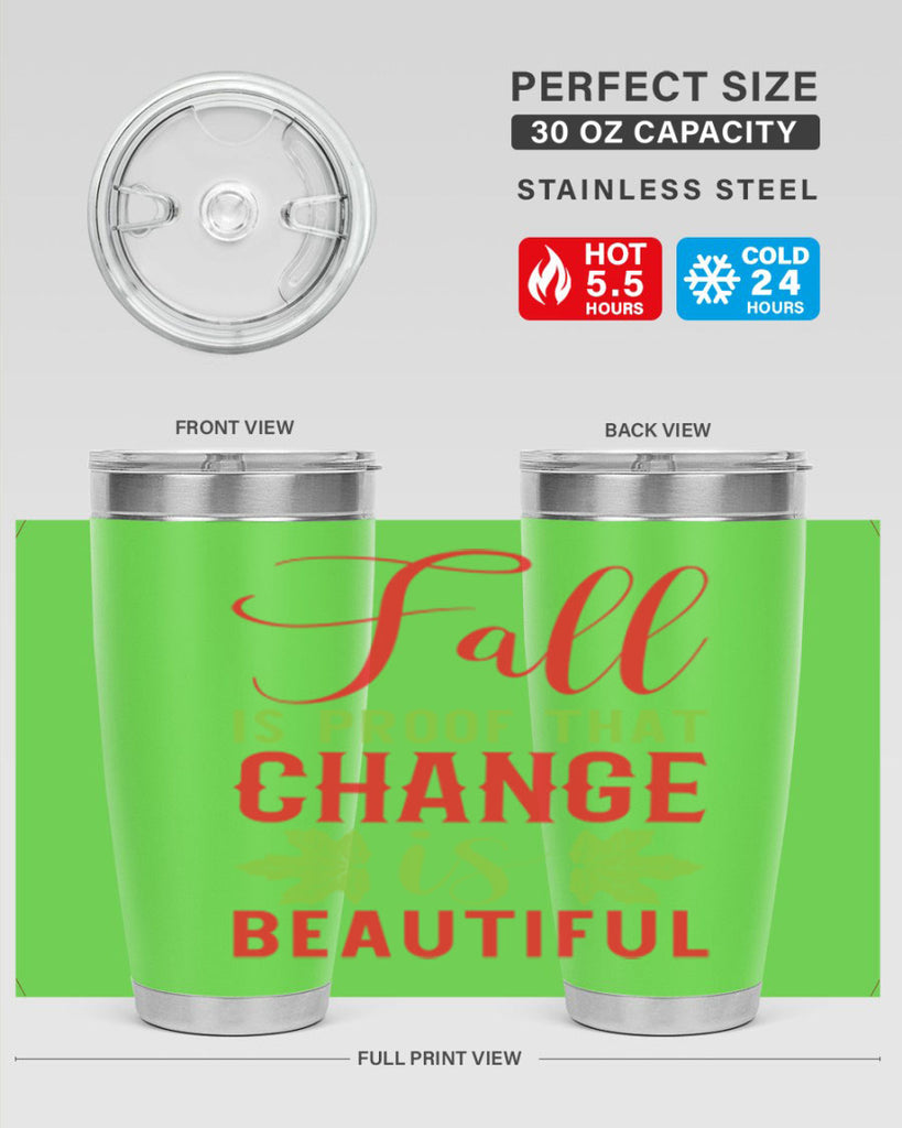 Fall is Proof That Change is Beautiful 121#- fall- Tumbler