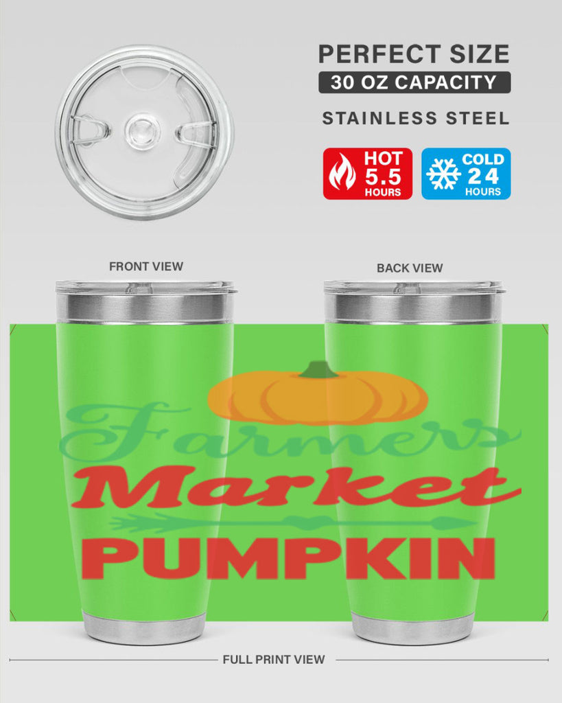 FarmersMarketPumpkin 180#- fall- Tumbler