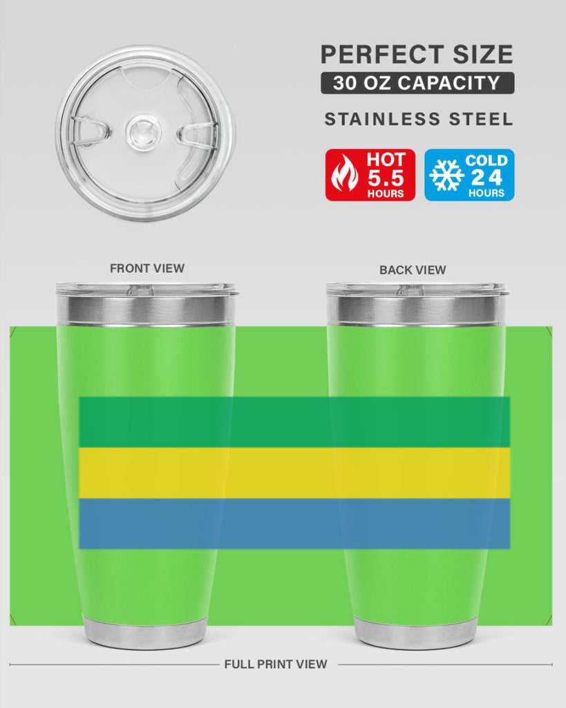 Gabon 136#- world flags- Tumbler