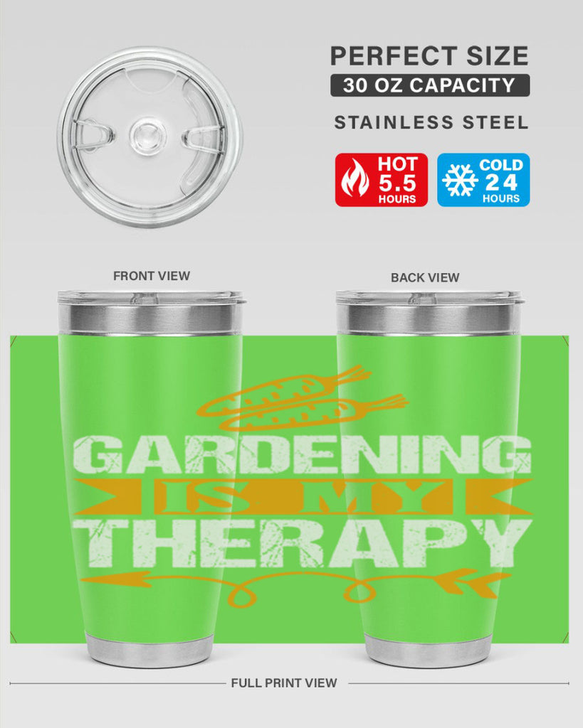 Gardending is my Therapy 64#- farming and gardening- Tumbler