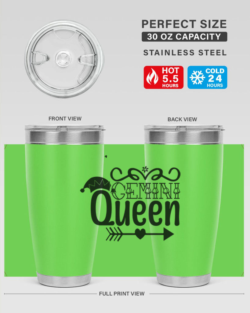 Gemini queen 230#- zodiac- Tumbler