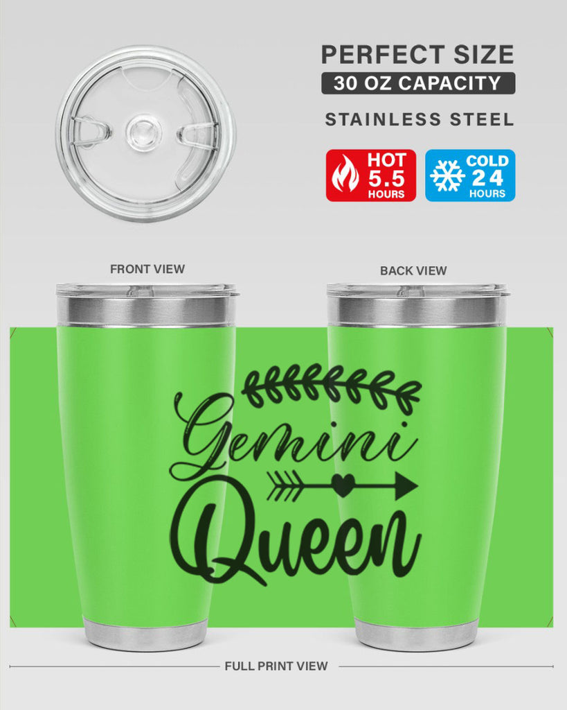 Gemini queen 232#- zodiac- Tumbler