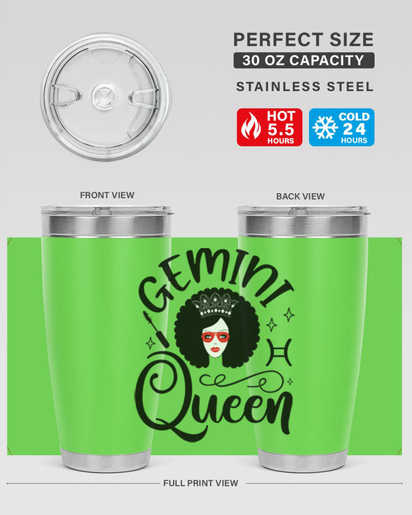 Gemini queen 233#- zodiac- Tumbler