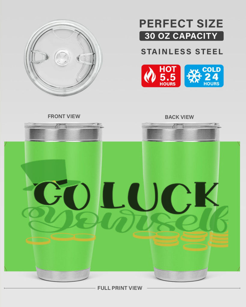 Go Lucky Yourself Style 98#- St Patricks Day- Tumbler