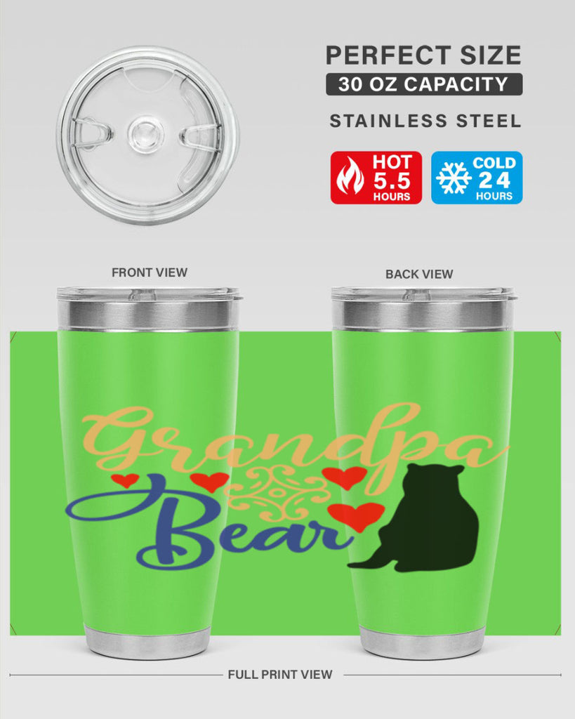 Grandpa bear 43#- grandpa - papa- Tumbler