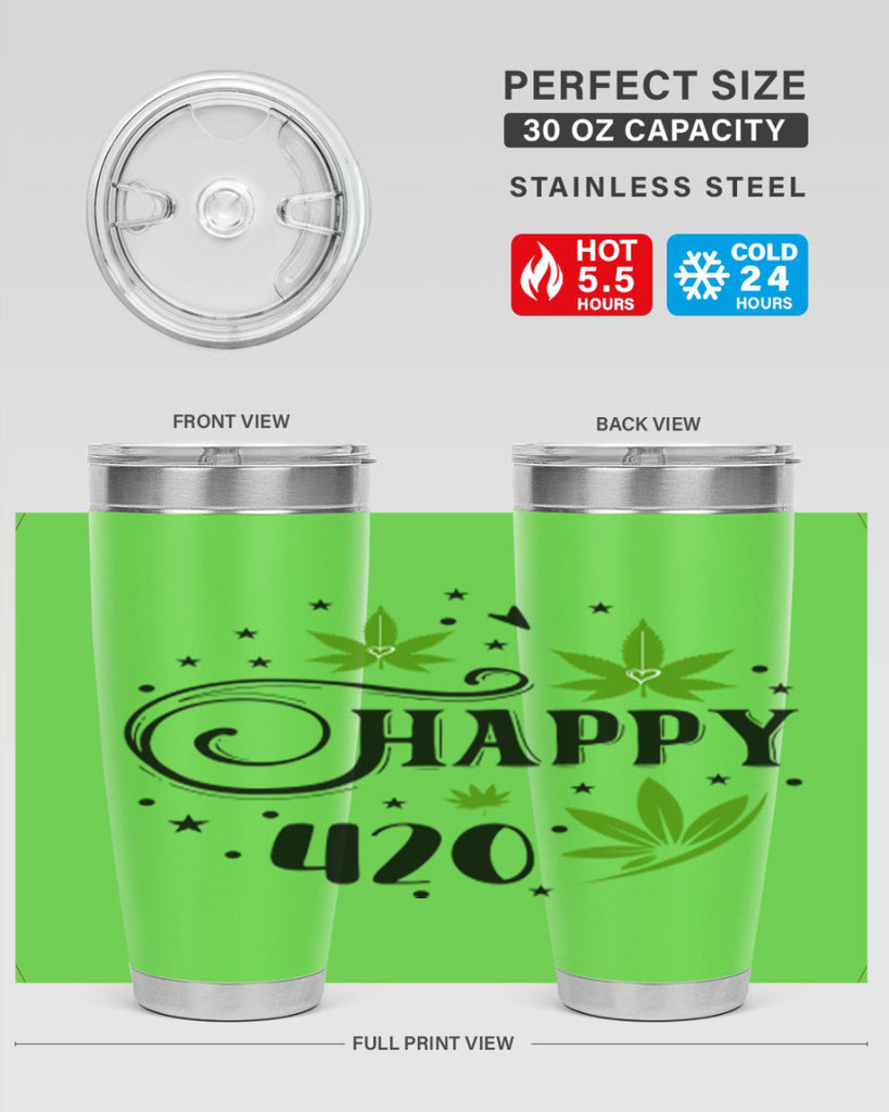 Happy 420 101#- marijuana- Tumbler