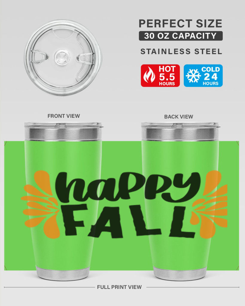 Happy Fall 491#- fall- Tumbler