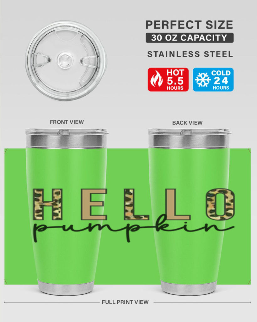 Hello Pumpkin Fall 291#- fall- Tumbler