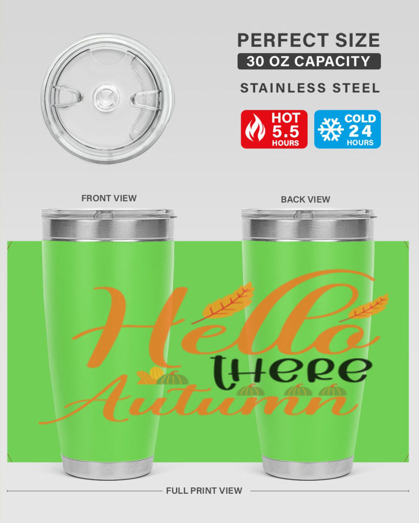 Hello There Autumn 297#- fall- Tumbler