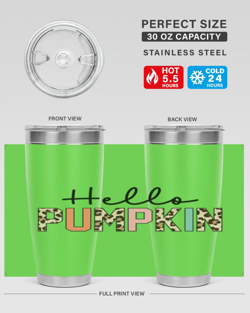 Hello pumpkin 289#- fall- Tumbler