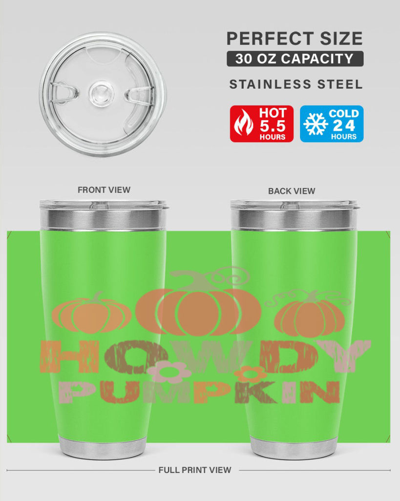 Howdy Pumpkin 321#- fall- Tumbler