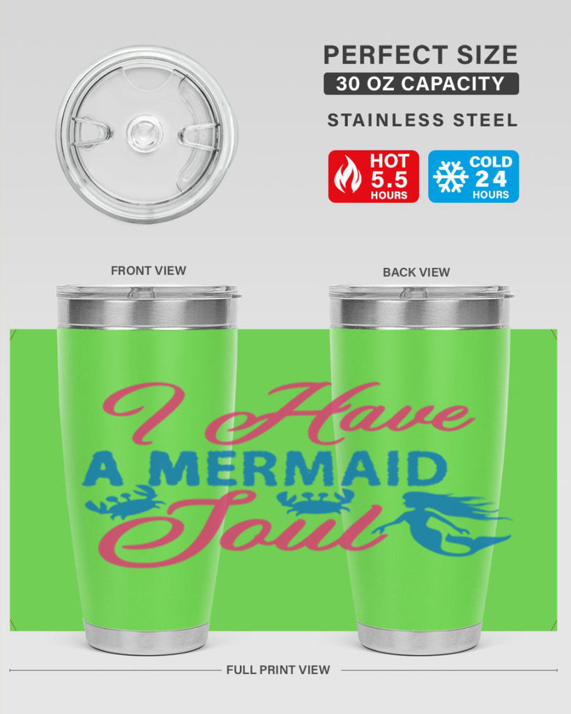 I Have A Mermaid Soul 208#- mermaid- Tumbler